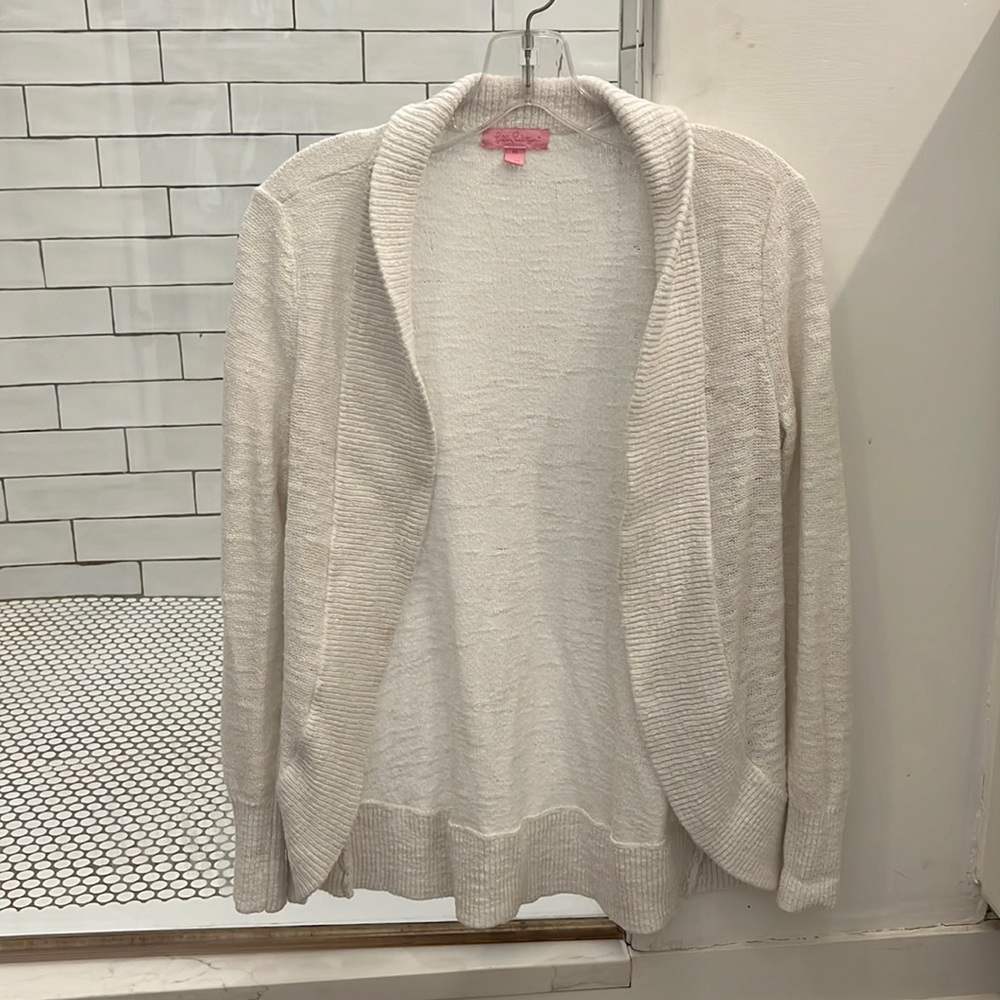 XS white Lilly Pulitzer cardigan sweater